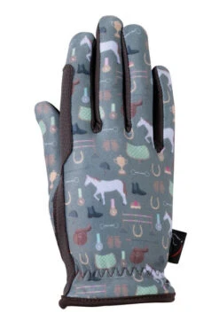 HKM Kids Judy Winter Riding Gloves 5 HKM Kids Judy Winter Riding Gloves -Cavalleria Toscana Store judy kids winter riding gloves light green back 13599 5800 hkm 17474.1666910356