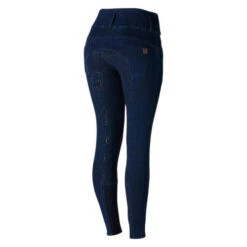 Horze Kacy Winter Denim Full Grip Breeches -Cavalleria Toscana Store kacy 3 button fs denim dark blue back 36062 DB equinavia 46985.1639860297