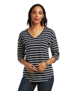 Ariat Knoxville Stripe Top 7 Ariat Knoxville Stripe Top -Cavalleria Toscana Store knoxville stripe top dk sapphire front 10037910 ariat 52381.1635804752