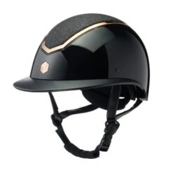 Charles Owen Kylo EQx Helmet Sparkly Wide Peak -Cavalleria Toscana Store kylo egx sparkly wide peak helmet black side CO 86240.1687282741