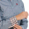 Cinch Southwest Print Performance Shirt -Cavalleria Toscana Store lds cinch print ls lt.blue detail MSW9165037 miller international 87037.1691169257