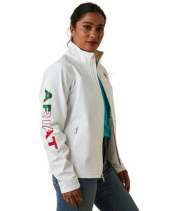 Ariat Team Softshell Mexico Jacket 12 Ariat Team Softshell Mexico Jacket -Cavalleria Toscana Store lds team mexico jacket white front 10043548 ariat 18449.1673560283