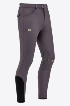 Men's RG Breeches Knee Grip -Cavalleria Toscana Store men breech knee grip grey side BRM004 JS004 8D00 RG 29630.1669870052
