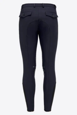 Men's RG Breeches Knee Grip -Cavalleria Toscana Store men breech knee grip navy back BRM004 JS004 7901 RG 88301.1669869884
