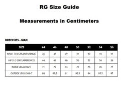 Men's RG Breeches Knee Grip -Cavalleria Toscana Store men breech size guide rg 38311.1669872398