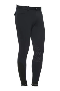 Men's Cavalleria Toscana Logo Tape Breeches Grip Knee -Cavalleria Toscana Store men new grip logo tape navy side PAU133 PA010 7901 cavalleria toscana 41327.1657138038