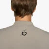 Men's Cavalleria Toscana Raceway Polo Short Sleeve -Cavalleria Toscana Store men team raceway polo ss taupgrey back detail POU301 PA060 8C00 cavalleria toscana 68285.1659815406