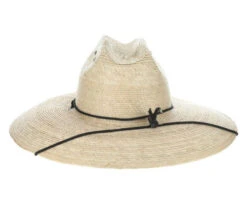 Men's Dorfman Overcast Lifeguard Hat -Cavalleria Toscana Store mens overcast palm hat natural back MS461OS NATURAL dorfman 55621.1691271606