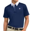 Men's Romfh Show Polo Short Sleeve -Cavalleria Toscana Store mens ss show polo navy white 470164 romfh 99656.1639435850