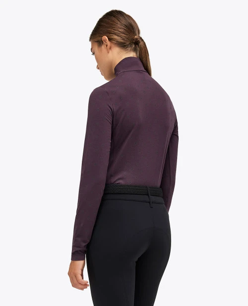 Cavalleria Toscana Mini Flock CT 1/4 Zip Top 6 Cavalleria Toscana Mini Flock CT 1/4 Zip Top - Image 4
