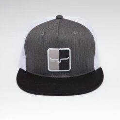 Kimes Ranch Mirror Trucker Hat -Cavalleria Toscana Store mirror trucker hat charcoal front 842606178888 kimes 18111.1684251664