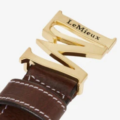 LeMieux Monogram Belt -Cavalleria Toscana Store monogram belt brown detail IT03145002 lemieux 11509.1679788684
