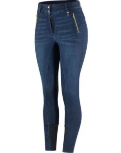 Horze Nicole Denim Knee Patch Breeches