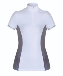 Aubrion Norwich Show Shirt Short Sleeve -Cavalleria Toscana Store norwich show shirt storm grey front 9034 aubrion 22606.1683569062