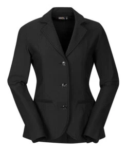 Kerrits Petite Affinity Aero Show Coat -Cavalleria Toscana Store petite aero affinity show coat black front 40420P kerritw 30746.1690923493
