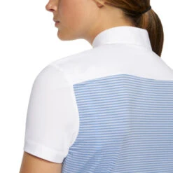Cavalleria Toscana Seersucker Poplin Bib Shirt Short Sleeve -Cavalleria Toscana Store poplin bib compete ss light blue back detail CAD205 JE146 Q730 cavalleria toscana 26444.1663986024