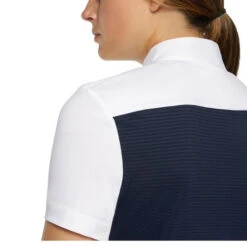 Cavalleria Toscana Seersucker Poplin Bib Shirt Short Sleeve -Cavalleria Toscana Store poplin bib compete ss royal blue back detail CAD206 JE146 Q790 cavalleria toscana 89526.1663986018