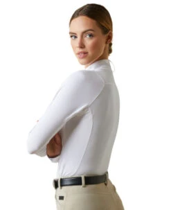 Ariat Luxe Show Shirt Long Sleeve -Cavalleria Toscana Store pro luxe show shirt white side 10043396 ariat 46452.1676136274