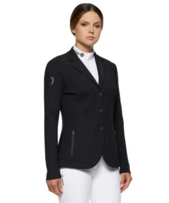 Cavalleria Toscana R-EVO Jersey Tech Knit Show Jacket -Cavalleria Toscana Store r evo lt tech knit jacket black side GGD036 JC019 9999 CT 36685.1641944174