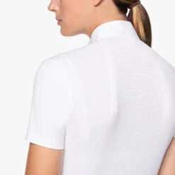 Cavalleria Toscana REVO Premier Polo Short Sleeve -Cavalleria Toscana Store revo premier polo ss white back detail POD298 JC033 0001 cavalleria toscana 08301.1659744778