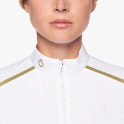 Cavalleria Toscana REVO Premier Polo Short Sleeve -Cavalleria Toscana Store revo premier polo ss white front detail POD298 JC033 0001 cavalleria toscana 04933.1659744788