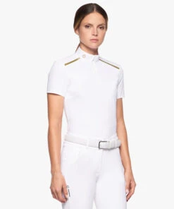 Cavalleria Toscana REVO Premier Polo Short Sleeve -Cavalleria Toscana Store revo premier polo ss white side POD298 JC033 0001 CT 32260.1659744790