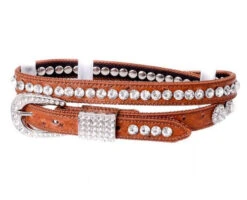 Kamberley Rhinestone Studded Skinny Belt -Cavalleria Toscana Store rhinestone studded skinny brown 109 kamberley group 00683.1659579423