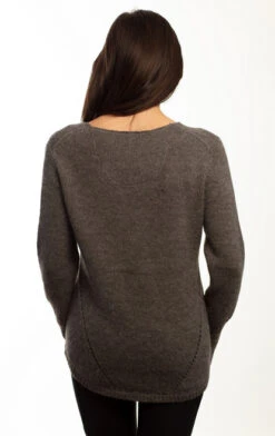 Goode Rider RIDE Sweater -Cavalleria Toscana Store ride sweater heather charcoal back 19037 3758 goode rider 99890.1665773755