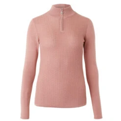B Vertigo Ruth 1/4 Zip Sweater -Cavalleria Toscana Store ruth sweater old rose pink 33546 ORPI b vertigo 89492.1667872970