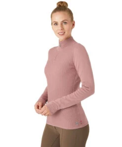 B Vertigo Ruth 1/4 Zip Sweater -Cavalleria Toscana Store ruth sweater old rose pink rider side 33546 ORPI b vertigo 03109.1667873115