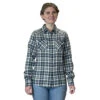 Kimes Ranch San Mateo Flannel Coolmax Shirt -Cavalleria Toscana Store san mateo flannel coolmax ls pewter front F22 939283 kimes 71977.1668737106