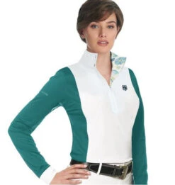 Romfh Schuyler Show Shirt Long Sleeve -Cavalleria Toscana Store schuyler LS show shirt waterfall romfh 77639.1653608541