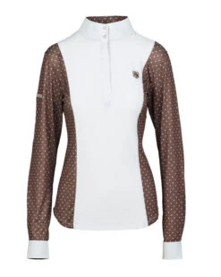 Romfh Schuyler Show Shirt Long Sleeve -Cavalleria Toscana Store schuyler show shirt LS white toffee dot collar closed 470694 romfh 90829.1653608373