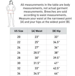 Horze Tara High Waist Full Seat Breeches -Cavalleria Toscana Store size chart breeches women horze 44376.1652472251