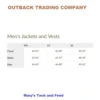 Outback Trading Oregon Vest 1 Outback Trading Oregon Vest -Cavalleria Toscana Store size chart men jacket vest outback 81646.1668824420