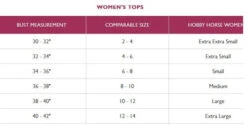 Hobby Horse Jeanee Show Blouse 9 Hobby Horse Jeanee Show Blouse -Cavalleria Toscana Store size chart tops hobby horse 10404.1583792463