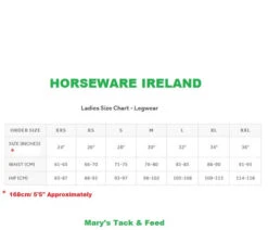 Horseware Ireland Horseware AA Summer Silicone Breeches -Cavalleria Toscana Store size chart women tights breeches horseware 56302.1634426635