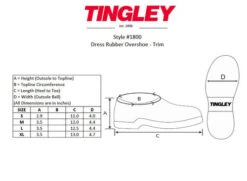 Tingley Weather Fashions Rubber Overshoes For Men 7 Tingley Weather Fashions Rubber Overshoes For Men -Cavalleria Toscana Store size guide tingley 95459.1568064920