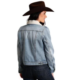 Stetson Ladies Sherpa Denim Jacket 7 Stetson Ladies Sherpa Denim Jacket -Cavalleria Toscana Store stetson denim jacket denim back 1109805940075 stetson 15584.1665015849
