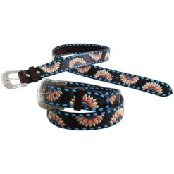 Circle Y Sunflower Buckstitch Belt -Cavalleria Toscana Store sunflower buckstitch belt 2005 bt circle y 73515.1653603868