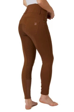 Horze Tara High Waist Full Seat Breeches -Cavalleria Toscana Store tara high waist fs bison brown side 36091 BDBR horze 80114.1652472455