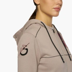 Cavalleria Toscana Team Daytona Zip Hoodie -Cavalleria Toscana Store team daytona crew blush side detail FED101 CO079 1A00 cavalleria toscana 49920.1657671825