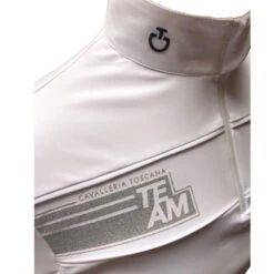 Cavalleria Toscana Team Daytona Polo Short Sleeve -Cavalleria Toscana Store team daytona polo ss white logo POD297 JE022 0001 cavalleria toscana 68071.1661550817