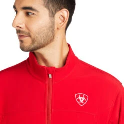 Men's Ariat Team Softshell Mexico Jacket -Cavalleria Toscana Store team mexico softshell red logo 10033525 ariat men 63807.1670379257