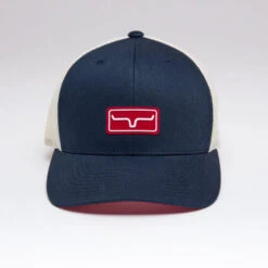 Kimes Ranch Team Pro Trucker Hat -Cavalleria Toscana Store team pro trucker hat navy front 842606179229 kimes 35428.1684193349