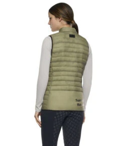 Cavalleria Toscana Team Red Stripe Quilted Vest -Cavalleria Toscana Store team stripe vest verde back GLD250 NY086 5D00 CT 48542.1642285535