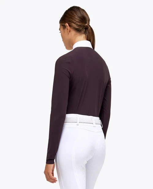 Cavalleria Toscana Tech Pique Show Polo Long Sleeve 5 Cavalleria Toscana Tech Pique Show Polo Long Sleeve - Image 3