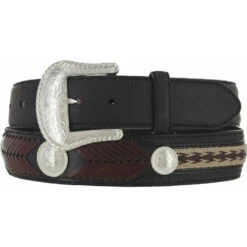 Tony Lama The Duke Belt -Cavalleria Toscana Store the duke leather belt black tony lama 21767.1654200909