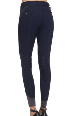 GhoDho Tinley Pro Grip Knee Patch Breeches -Cavalleria Toscana Store tinley breech navy back ghodho 35832.1634678264