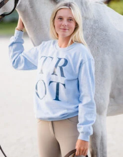 TKEQ TROT Crew Sweatshirt -Cavalleria Toscana Store trot sweatshirt coast TKEQ 45304.1688590354